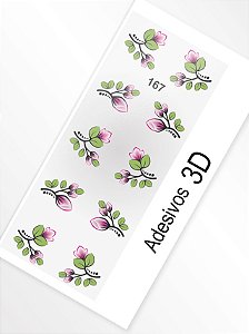 Adesivo 3D de Unha - 167
