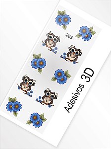 Adesivo 3D de Unha - 203