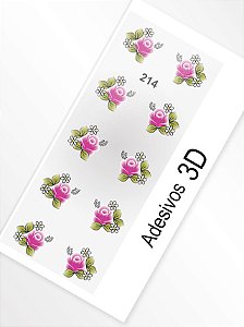 Adesivo 3D de Unha - 214