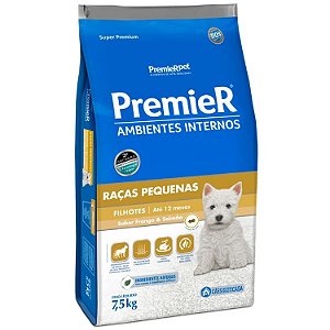 Premier Ambientes internos Raças Pequenas Filhotes 7,5 KG