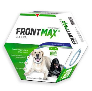 Coleira Frontmax Antipulgas e Carrapatos Cães acima de 4kg 26g