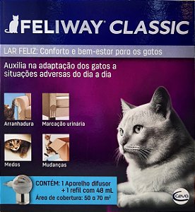 Feliway Classic Com Difusor + Refil 48 Ml