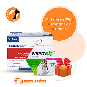 Milteforan Virbac 30 ml + Coleira Frontmax P + Brinde