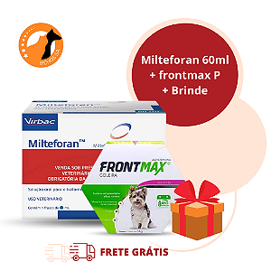 Milteforan Virbac 60 ml + Coleira Frontmax P + Brinde