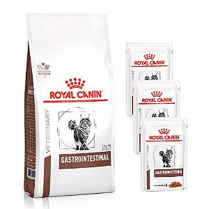 Royal Feline Gastro Intestinal 1,5 kg Compre e Ganhe 3 Sachês Gastro Intestinal 85 g