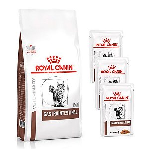 Royal Feline Gastro Intestinal 4 kg Compre e Ganhe 3 Sachês Gastro Intestinal 85 g