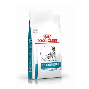 Ração Royal Canin Hypoallergenic Moderate Calorie para Cães Adultos com Sensibilidades Alimentares