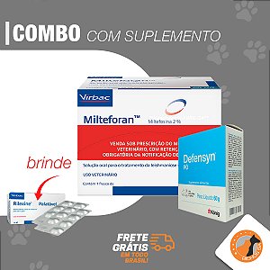 Combo Milteforan + Defensyn 60g + BRINDE* (*Cefalexina/ Rilexine)