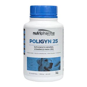 Suplemento mineral para cães Nutripharme Poligyn 25