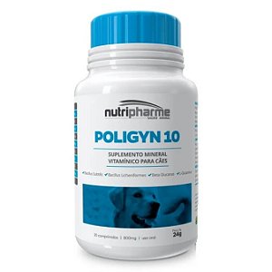 Suplemento mineral para cães Nutripharme Poligyn 10