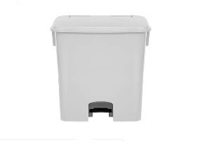 LIXEIRA COM PEDAL BRALIMPIA 50L BRANCA