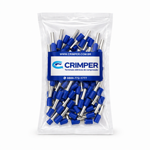Terminal Ilhós Pino Tubular 2,5mm² CT3808 Nylon – 100un Crimper