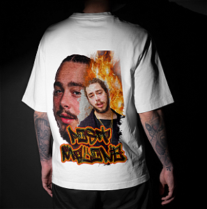 CAMISETA OVERSIZED BRANCA POST MALONE