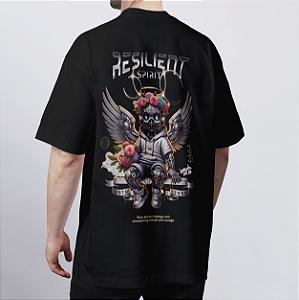 CAMISETA OVERSIZED PRETA RESILIENT