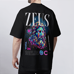 CAMISETA OVERSIZED PRETA ZEUS