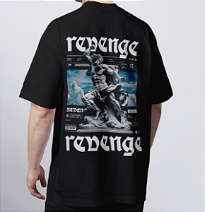 CAMISETA OVERSIZED PRETA REVENGE