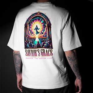 CAMISETA OVERSIZED BRANCA SAVIOR'S - SALVADORES