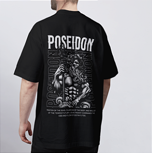 CAMISETA OVERSIZED PRETA POSEIDON I