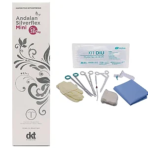 DIU Mini Prata Andalan Silverflex Com Kit Diu Completo