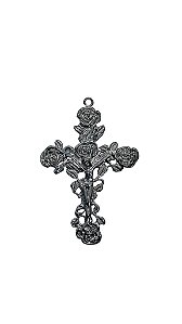 Cruz Rosa Grande Ouro Velho