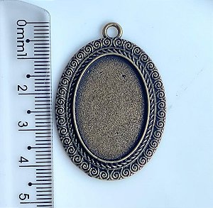 Medalha Oval  Ouro velho Grande