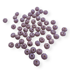 Cristal facetado violeta leitoso 6 mm (60und)