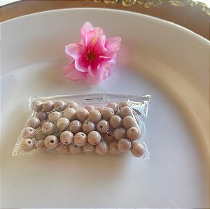 Bolinha acrilica areia 8 mm (60und)