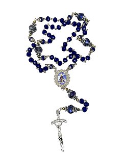 Kit montagem Nsra Aparecida niquel 8mm Azul bic Leitoso