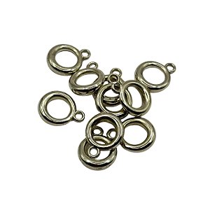 Argola para pulseira niquelado 5 unidades
