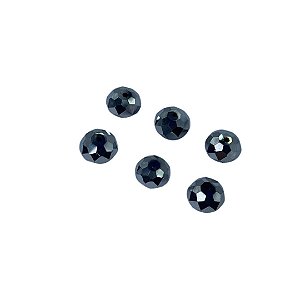 Cristal facetado prata 12mm (6und)