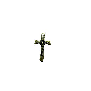 Cruz ondulada ouro velho