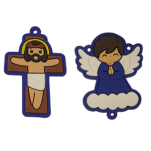 Cruz e Anjo Emborrachado Azul
