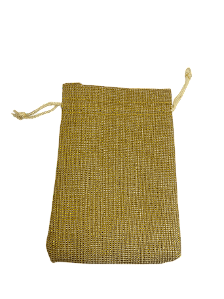 Embalagem de Tecido Dourado 09x12cm