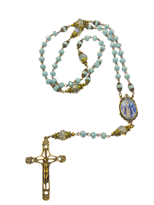 Kit Montagem Nossa Senhora das Graças 8mm Ouro Velho