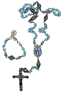 Kit Montagem Nossa Senhora das Graças 8mm Niquelado com Pulseira