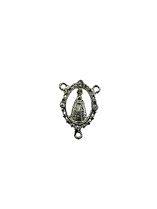 Entremeio Nsra Aparecida 4 stras niquelada