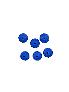 Cristal facetado Azul Jeans 12 mm (6pç)