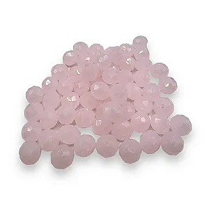Cristal facetado rosa bebe 8 mm (60und )
