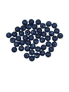 Conta acrilica azul marinho 8 mm (60und)