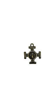 Pingente Cruz de são bento ouro velho 20 mm
