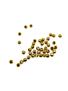 Bolinha Abs dourada 3 mm (5gr)