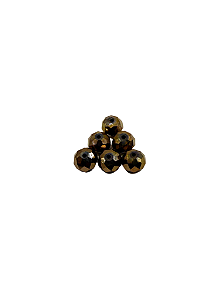 Cristal facetado Marron 10 mm (6und)