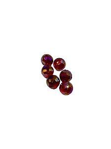Cristal bola Vermelho tradicional 10 mm (6 und )