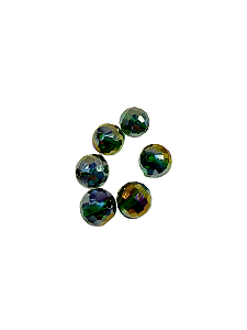Cristal bola Verde floresta 10 mm (6und)