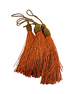Pompom tassel Bronze (5 und)