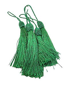 Pompom tassel Verde (5und)