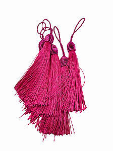 Pompom tassel Rosa (5und)