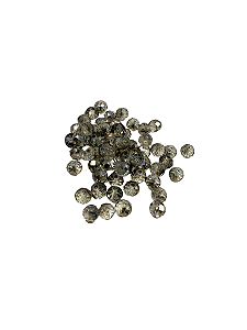 Cristal facetado prata 6 mm