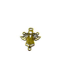 Entremeio Anjinho vazado ouro velho