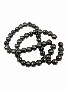 Conta de hematita 8 mm (60 und)